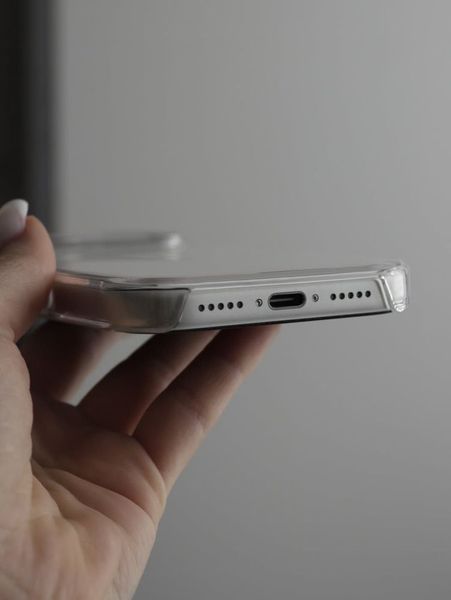 Оригінальний прозорий чохол Apple with MagSafe iPhone 17 pro  00320 фото