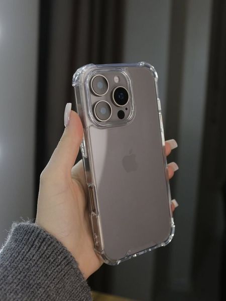 Чохол прозорий Armored Clear з посиленими кутами для iPhone 14 pro 0350 фото