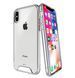 Чохол прозорий Space Case з металевими кнопками для iPhone X / XS 00370 фото