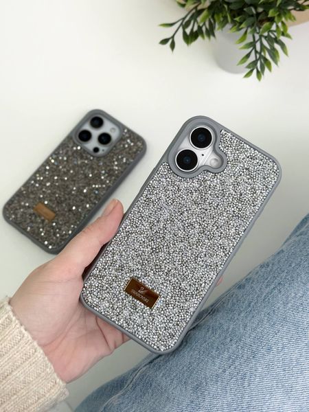 Чохол Swarovski Case Silver для iPhone 16 00462 фото