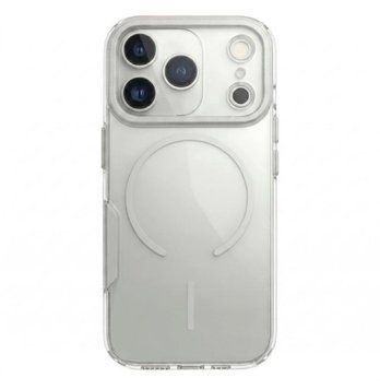 Чохол Metal Frame Crystal with MagSafe White для iPhone 17 pro max 00458 фото