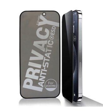 Захисне скло Anti-static|антишпигун для iPhone 15 pro max / 16 plus 00135 фото