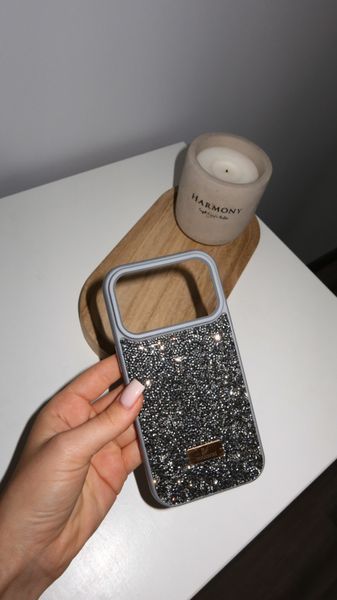 Чохол Swarovski Case Grey для iPhone 17 pro max / 18 pro max 00462 фото
