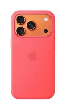 Чохол Silicone Case with MagSafe OEM для iPhone 17 pro max Bright Guava 00454 фото