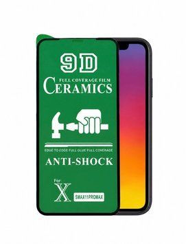 Захисне гнучке скло-плівка 9D Ceramic для iPhone 16 pro max  00140 фото