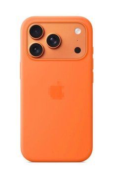 Чохол Silicone Case with MagSafe OEM для iPhone 17 pro max Orange 00454 фото