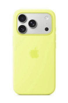 Чохол Silicone Case with MagSafe OEM для iPhone 17 pro max Neon Yellow 00454 фото
