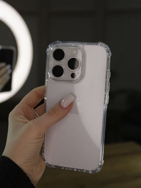 Чохол прозорий Armored Clear з посиленими кутами для iPhone 15 0350 фото