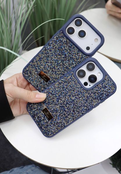 Чохол Swarovski Case Blue для iPhone 17 pro / 18 pro 00462 фото