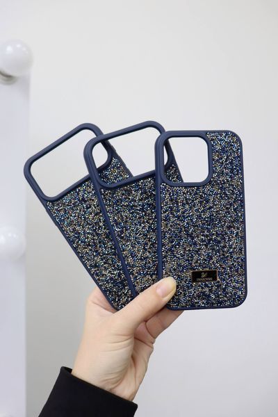 Чохол Swarovski Case Blue для iPhone 17 pro max / 18 pro max 00462 фото